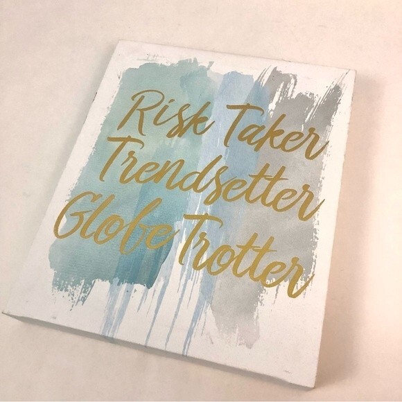 Risk Taker Trend Setter Globe Trotter Wall Decal One Size - Picture 1 of 11